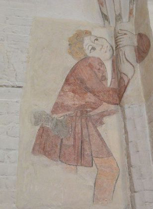 kalkmaleri fra middelalderen Dalum Kirke