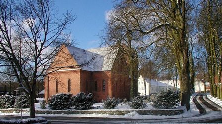 Dalum Kirke i sne